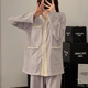 Ziweiqi xiangtao Pajamas de flores moradas para el pecho de algodón de mujeres primavera y otoño ropa nueva para el hogar 9926 púrpura 170 m