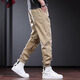 Guxiansen Arbeitshose Männer lose Hosen Männer Frühling und Sommer Neue Small-Foot-Casos-Hosen Herren Harem Hosen Herren Lange Hosen Grün 3xl [Empfohlenes Gewicht 170-190jin [Jin gleich 0,5 kg]]