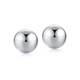 Gold Supreme Platinum Earrings PT950 Versatile Dot Ball Earrings Women's Platinum Earrings Birthday Gift Price 1.09g
