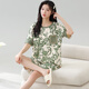El juego de pijama de manga corta para mujeres de Xizhong Summer viene con una algodón de cofre integrada de algodón de alta calidad de estilo de estilo coreano de algodón de alta calidad GXT1047 m (recomendado 75-95 Jin [Jin es igual a 0,5 kg])