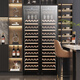 BAIKAILUN double-door double-temperature wine cabinet, door-to-door thermostatic wine cabinet, ice bar, wine cabinet, home living room refrigerator, office tea and beverage display cabinet, wine and fruit preservation refrigerator, 1.76 meters | dual temperature | all-in-one cabinet | red wine ice bar 418L thin section