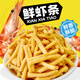 Qiansi Shrimp Strips Office Casual Puff Snacks tägliche Snacks kleine Snacks Independent kleiner Paket -Garnelenstreifen (Garnelengeschmack) Einzelpack um 17g*5