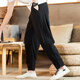Kazuki Kuraishi Marca moderna Pantalones de lino de estilo chino