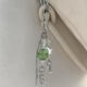 Destined to be a high-value four-leaf clover handmade hanging chain keychain beads small pendant camera chain cute niche wind chime four-leaf clover pendant
