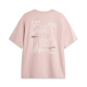 李宁短袖T恤情侣款夏季棉质潮流百搭宽松圆领上衣AHSU679 粉色 2XL (185)