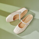 Tianmeiyi Mules Schuhe mit hoherhängender Frauen Sandalen Einkaufszentrum Gleicher französischer Bag-Toe-Halbschuhe 2025 Sommer BK841BH5 Beige empfohlen, eine größere Größe 34 zu nehmen 34