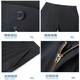 皮尔卡丹超薄高弹力冰丝裤男士2025夏季新品商务休闲抗皱免烫速干裤子男 黑色【夏季薄款】 33 ( 腰围 2尺6 )