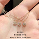 Puli 18K gold natural diamond small flower pendant daisy necklace women's clavicle chain women's high-end simple AU750 neck jewelry 20 points or less, not graded 18K gold custom F-G/excellent white 1 point