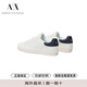 Armani (ARMANI EXCHANGE) Men's flat casual shoe business versatile XUX166 XV653 S522 white 43 (9)