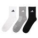 阿迪达斯 （adidas）袜子男袜女袜运动袜吸湿排汗休闲袜子高帮袜长筒袜 JC9272黑白灰三双装 XS-3436