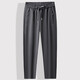 MAGIOPY luxury high-end brand men's casual pants men's 2025 spring plus size sports sweatpants men's cotton long pants men's black cuff 8901 XL