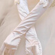 Gants de mariage en satin qiao mi