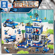 Wuji kompatible Lego Zhego Police Vollständige Reihe von Stadtpolizeigebäudebehäusern Jungen kleine Pellet Bausteine, um Geburtstagsgeschenke zu bauen.