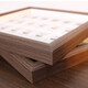 Oliven Campus Zeit Fotorahmen Kinderwachstumsaufzeichnungen Baby Memorial 1 Zoll Dokument Foto Album Fotobuch Tabelle Solid Wood Rekord kleiner Klasse Mädchen und Jungen - Square 18 Walnussfarbe