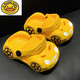 G.Duckkids Jungen tragen 2024 neue Lochschuhe an der Außenseite und tragen Sie Babyauto-Blitzlichter Kinder in den Innenausschüssen nicht rutschfestige Hausschuhe in Sommergelb 13 cm (innere Länge cm)