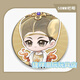 Pengyuan Toys Wangchuan Fenghuuu Baji entourant l'ancien caisson de fer à cheval Broche Broche commémorative Pain Pouleur Packaging Decoration 58 mm Wangchuan Fenghuuu 683