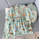 含蕊夏季云朵棉睡衣女卡通休闲家居服套装 3519 170 M