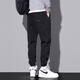 Jüdische Casualhose Herren Sommer Neue trendige Marke Lose neun-Punkte-Krawatten-Hose Sporthosen Arbeiten Hose Männer 9859 Militärgrün + 9859 Schwarz 3xl