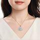 Phoenix Jewelry 18k gold inlaid jade Buddha pendant natural jadeite Maitreya Buddha jade pendant women's necklace New Year gift