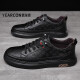 Yierkang Men's Shoes 2025 Nuevo primavera zapatos de cuero casual de hombres transpirables para hombres zapatos versátiles de tablero de moda para hombres Yek9909 White 38 [Tamaño de zapato de cuero estándar]