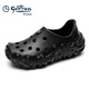 Goldlion Sandalen Herren Sommer 2025 Neue dickdelige nicht schlupfende atmungsaktive lässige Schuhe Pantoffeln Herrenloch Schuhe Schwarz 40