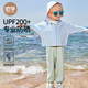 OUYUN Children's Sun Protection Clothing Summer Ice Silk Baby Jacket Sun Protection Clothing Air Conditioning Shirt Moonlight Gray UPF50+ 90