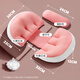 Licheers Pregnancy Pillow Side Sleeping Waist Support Abdominal Pillow Pregnancy Sleeping U-Shaped Pillow Sleeping Pad Pregnancy Necessary Supplies Pink