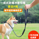 Spico dog leash training dog p chain explosion-proof and anti-knot dog walking rope p rope medium and large dog all-in-one dog leash golden retriever rotating handle 1.8 meters reflective double grip P chain black M (rope thickness 10mm, recommended weight 10-40Jin Jin equals 0.5kg)