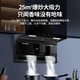 Haier range hood 25 cubic large suction household three-sucking 7-word wave intelligent control self-cleaning EC719UD range hood gas stove smoke stove set [two-piece set] firepower liquefied gas stove Q2BE53+EC719