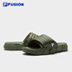 Fila Fusion Official Trendy Sports Slippers Bread Slippers Men's 2025 Été respirant