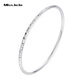 Miss JuJu pt950 platinum bracelet for women, platinum round bracelet, faceted plain ring stacked thin bracelet, inner diameter 58mm, weight 7.64g, width about 2.5mm
