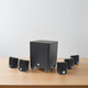 JBL Cinema 510 Home Cinema 5.1 Wall-montierte Satelliten-Surround-Lautsprecher-Set Wohnzimmer TV Home Audio mit Power Subwoofer 5.1 Lautsprecher-Set (muss mit einem Stromverstärker verwendet werden)