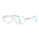 Slova Ultra-Light Transparent Children and Adolescent Miopia Gafas para hombres contra la protección de la luz azul de la luz de la luz TR90 Marco de gafas para mujeres miopes SF671 SF671 Desnuda Color transparente C11 [solo marco]