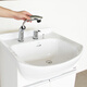 Toto tocador de lavado de la cara (tipo de puertas de desplazamiento) Cuenca de lavado de baños LDSW753W con grifo + LMAW752DR con luz de 70 cm