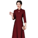 The festive suit worn by the mother on the day of departure for her son’s wedding. The wedding dress for the mother-in-law can be worn at ordinary times. The new style of the mother’s wedding dress. Burgundy 2XL (120-130 Jin Jin is equal to 0.5 kg) One size fits all