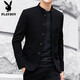 Playboy (PLAYBOY) high-end Mao suit young people new Chinese style men's Republic of China stand collar suit jacket men's suit large size trendy new Mao suit L 125-140Jin Jin equals 0.5 kg