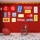 Internet-Promi Check-in Fotobereich Layout Klein Blue Wall Oberfläche Dekoration Lieferungen Milk Tea Shop Hintergrund Aufkleber Gemälde 13658 Fun Text-Blue 5mmlk Board Medium