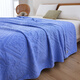 Jingzhixiang cotton towel quilt old-fashioned pure cotton 100% washable summer blanket baby and child cover blanket air-conditioned quilt single and double ancient rhyme-blue 100% skin-friendly cotton 150*200cm single blanket about 2Jin Jin equals 0.5kg
