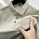 NJSKAKW [Real Pocket] Daddys Sommer neuer Männer Revers kurzärmelig T-Shirt Ice Seide Schnelltrockne Top Polo 686 Navy [mit Taschen] XL 130-150Jin [Jin entspricht 0,5 kg]