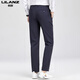 Lilang Mulberry Silkworm / Silk Casual Pantals Men's Thin Style 2025 Summer Business Elastic Anti-Wrinkes Straight Fir-Free-Free Grey H9896 29