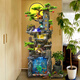 
Waterscape and rockery flowing water fountain living room entrance office Fengshui wheel landscape decoration ornament fish tank water truck 9923 small height 108CM