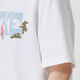 耐克（NIKE）女装运动套装25夏新款舒适透气时尚印花短袖T恤宽松五分裤两件套 IF0607-100+HM8980-010 L