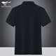 Sieben Wölfe (Septwolves) [Cool] Sieben Wölfe Eisseide Kurzarm T-Shirt Herren Sommer Neuer High-End-Lampen-Daddy-Polo-Hemd Sieben Wölfe [Ice Seide] 6623 Dunkelblau (Baumwolle 44,0% l 175/52a [135jin [Jin gleich 0,5 kg] ~ 145jin [jin gleich.