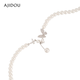 AJIDOU Ajidou Necklace Light Luxury and High-end Butterfly Pearl Pendant Necklace Clavicle Chain Accessories Light Luxury Gift to Girlfriend and Wife