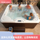 Surfen surfen Whirlpool intelligente konstante Temperaturheizung eingebettete Acrylbadewanne Home Benutzer Outdoor-Temperatur WS-693 (2150*2150*900 mm)