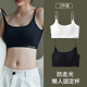 COTTONDNA Women's Underwear [2-Pack] Cotton Beautiful Back Seamless Underwear Thin Wireless Sports Vest Bandeau Bra