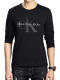 
CK Spring and Autumn Men's Long Sleeve T-shirt Round Neck Slim Large Size Cotton Casual Autumn Clothes Youth Letter Base Shirt 878 Blue M