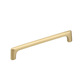 XMSJ Custom Hersteller Direktverkäufe gebürstet Gold Messing Griff Doppelte Kleiderschrank Schrank Tür Schubladen Schrank Kupfergriff Kupfer MH6624-128 Loch