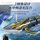
Large hand holding small hand remote control submarine mini six-way remote control submarine water spray blue whale diving shark fish tank charging blue whale (blue whale (golden) 40hz standard - + battery screwdriver