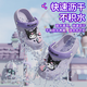 
Pig dad children's slippers for girls 6-12 years old summer home indoor baby girl bathing anti-slip Sanrio hole shoes purple 18
